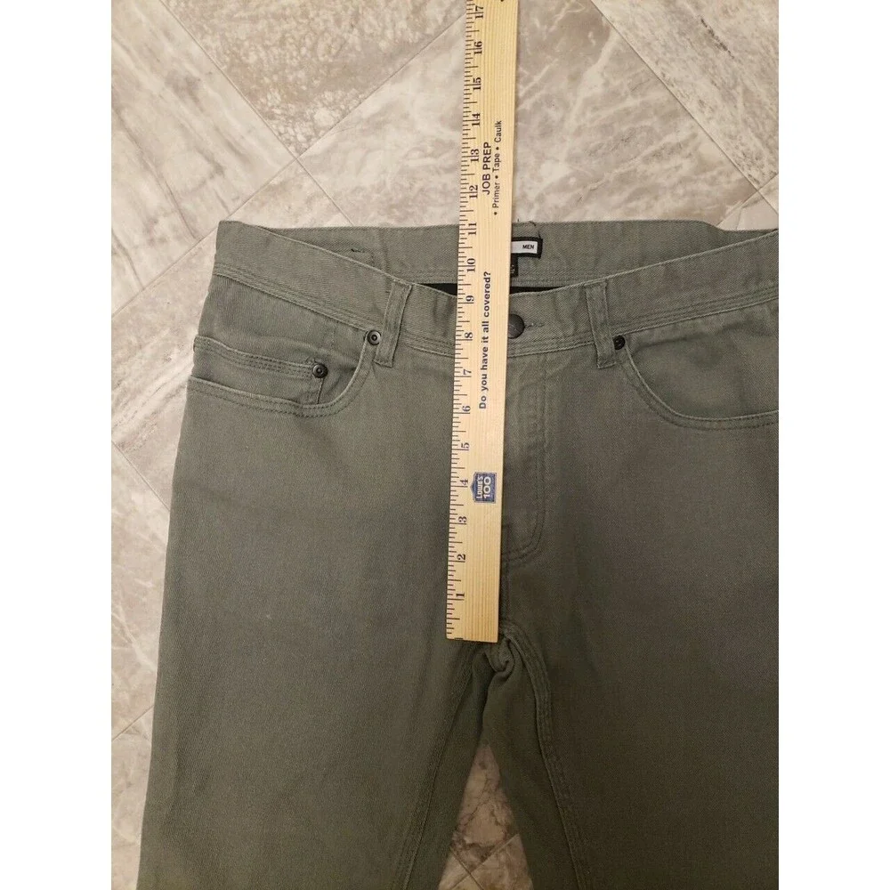 Forever 21 Men's Size 34x30 Green Skinny Leg Cotton Blend Stretch Jeans Country